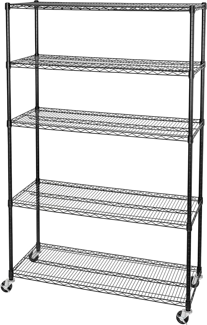 Seville Classics UltraDurable Heavy Duty NSF Solid Steel Wire Rack Storage Unit