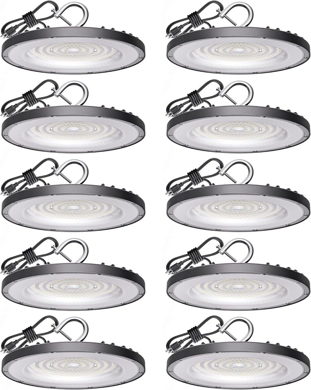 UFO Led High Bay Light 200W, 30000LM 5000K Shop Lights, 10pack
