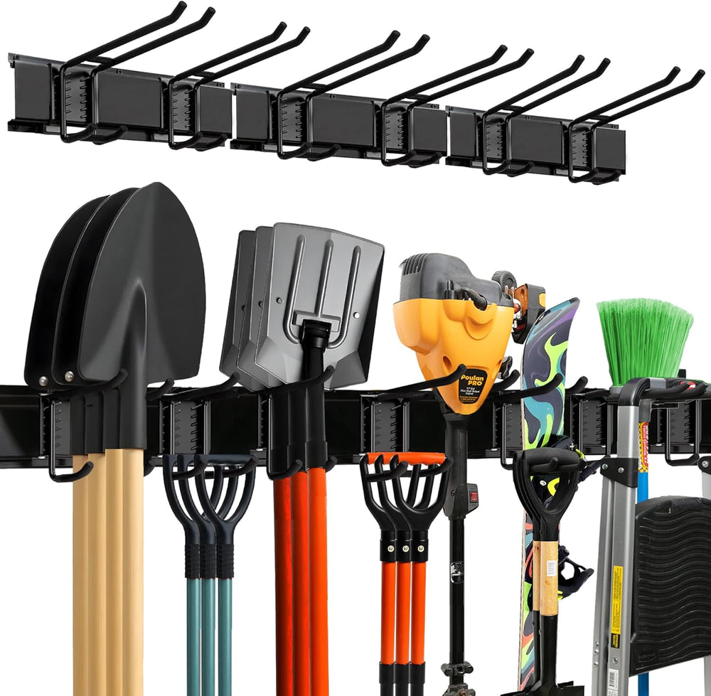 Garage Wall Organizer | 48" Heavy-Duty Tool Storage Rack | Adjustable