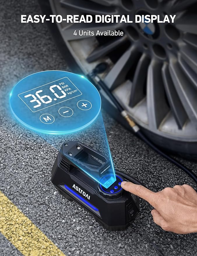 AstroAI Tire Inflator Portable Air Compressor Tire Air Pump