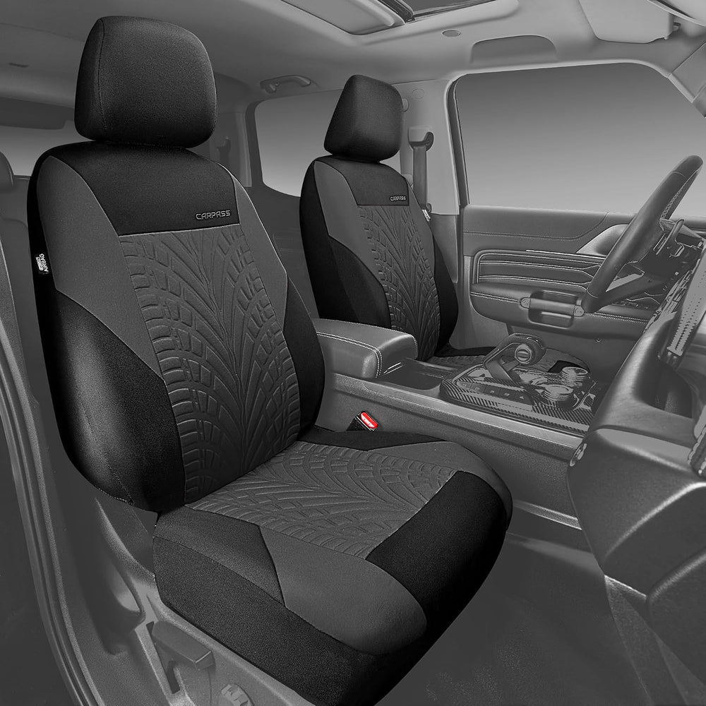 CAR PASS Car Seat Covers Full Sets, Front & Split Rear Bench for Car, 3D ...