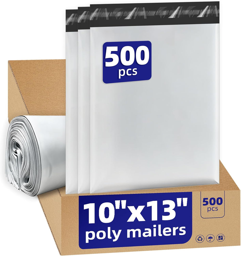500pcs Poly Mailers 10x13 for Ecommerce Shipping,Online Retail