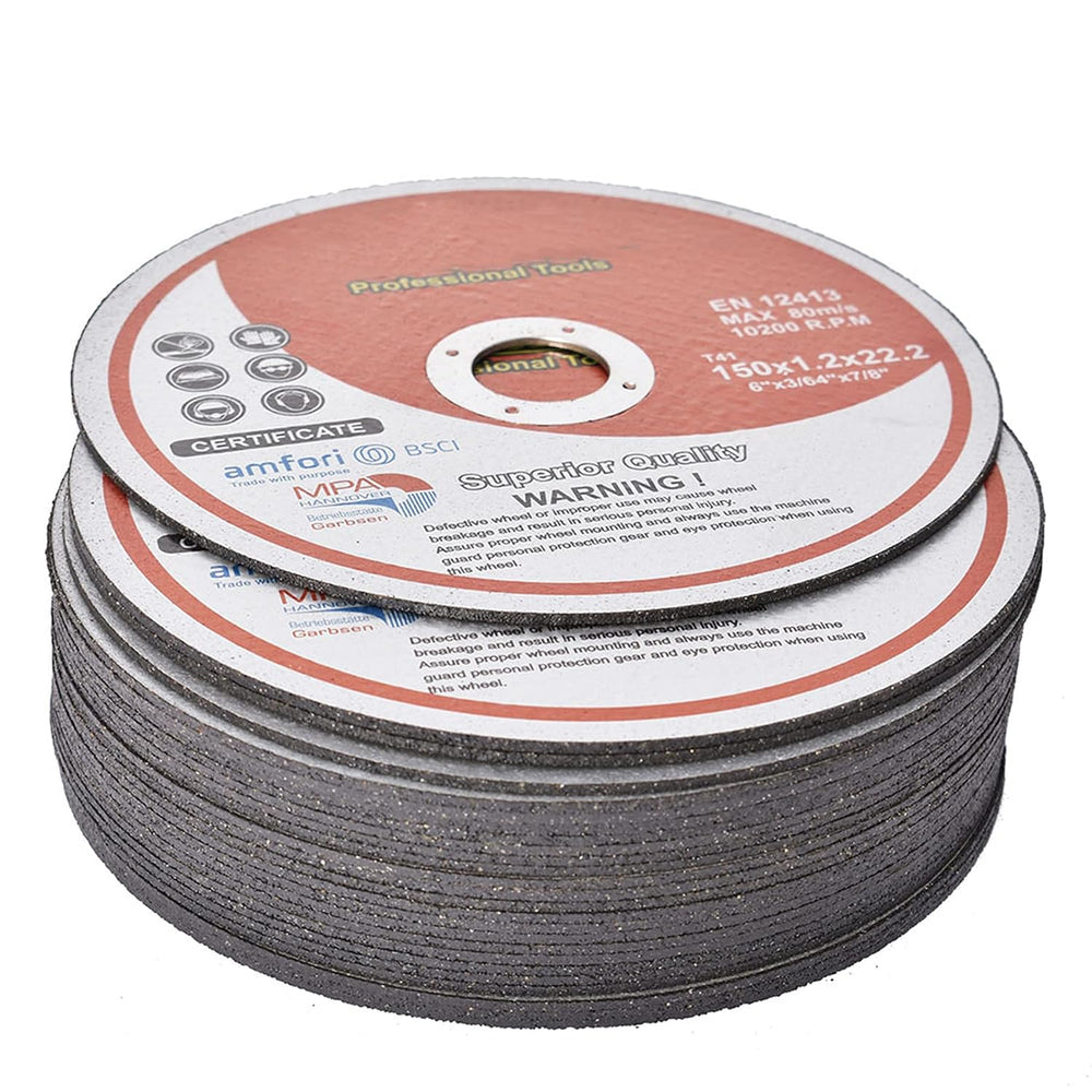 ALL-CARB 100 Pack 6 Inch x 0.045 Inch x 7/8 Inch Cutting Wheel Metal and Stai...