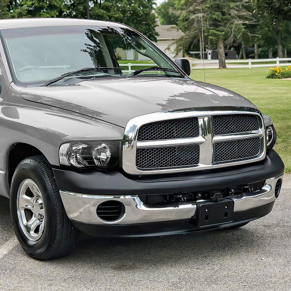 DNA MOTORING Pair Headlights Compatible with 02-05 Dodge Ram 1500 2500 3500, ...