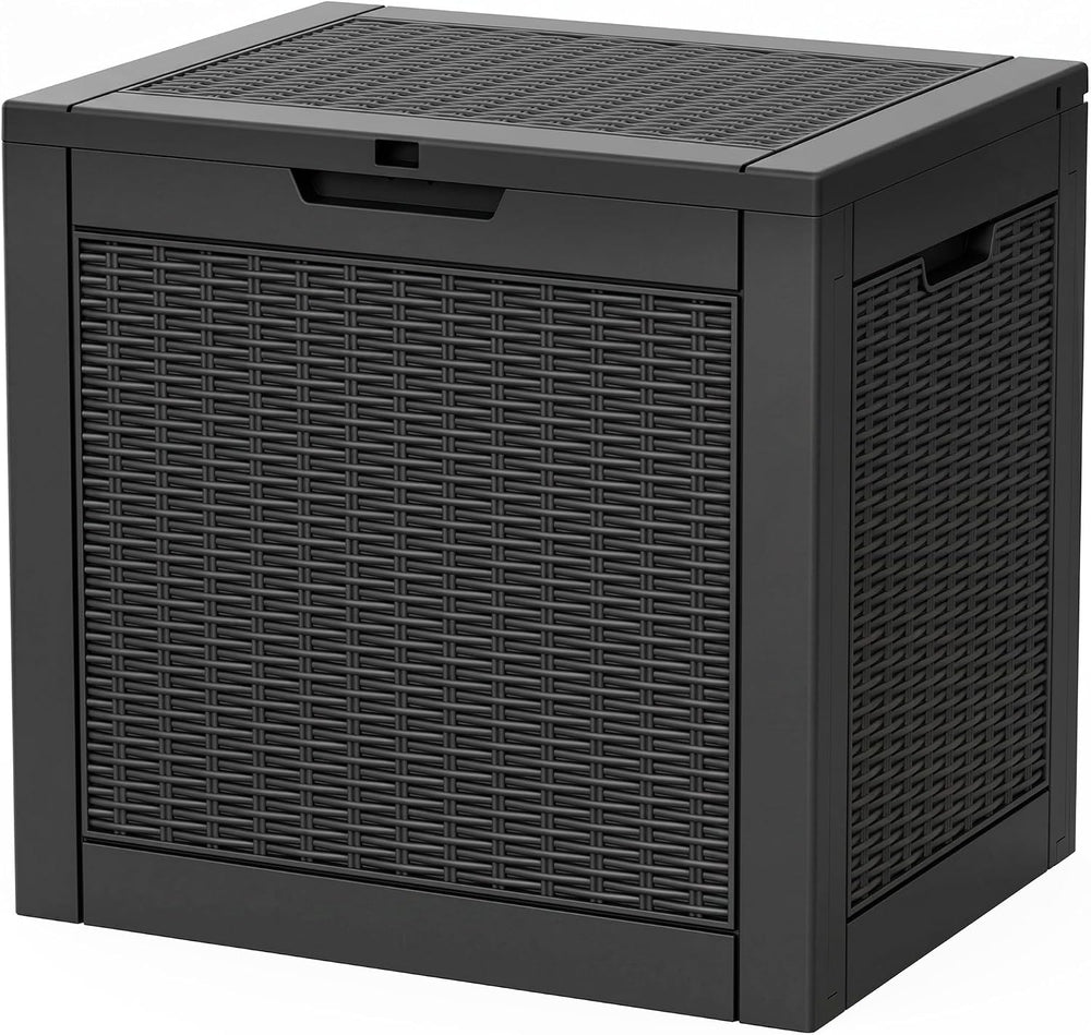 Outdoor Storage Box,42 Gallon Waterproof Resin Patio Deck Box