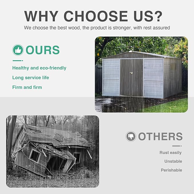 4x6 FT Outdoor Storage Shed