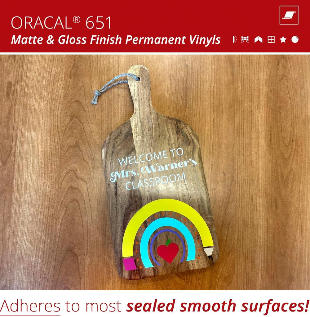 ORACAL 651 Matte Green Vinyl Durable Roll Easy to Weed Permanent Adhesive Cra...