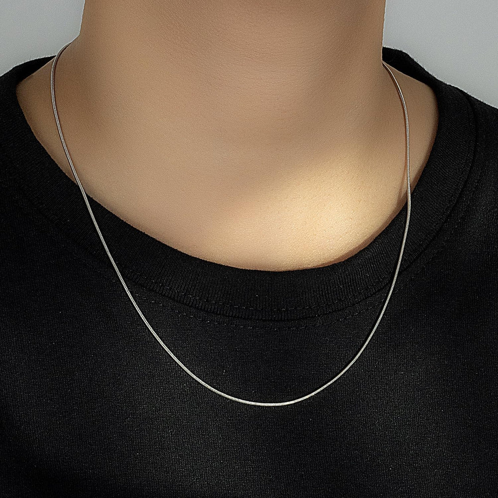 Dankadi Women 925 Sterling Silver Magic Snake Chain Necklace- Men 1.2MM Solid...