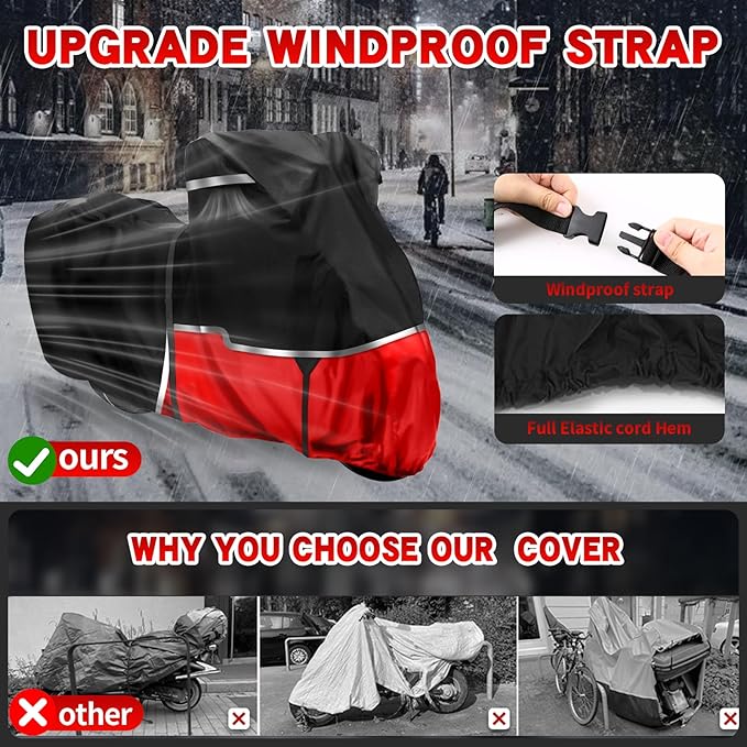 420D Motorcycle Cover Suitable for Kawasaki Ninja 400 500 650 Z900 Zx6r Models