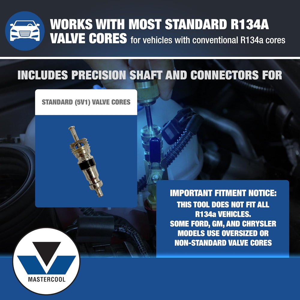 Mastercool 81490 R134a Valve Core Remover Installer