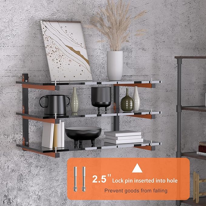 Lumber Rack Wall Mount, Lumber Storage Rack, Heavy Duty Wood Storage Racks (6...
