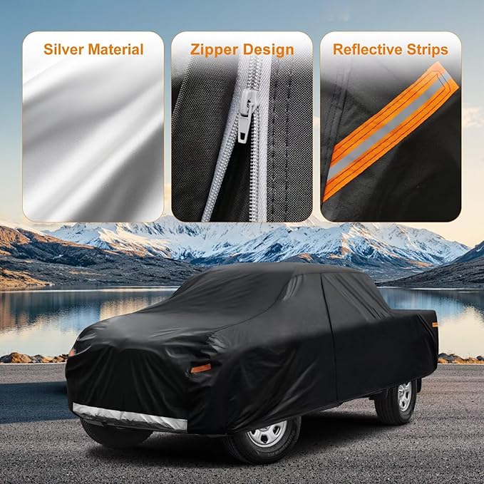 Kayme Truck Cover Custom Fit GMC Canyon Extended/Crew Cab Short Bed. Full