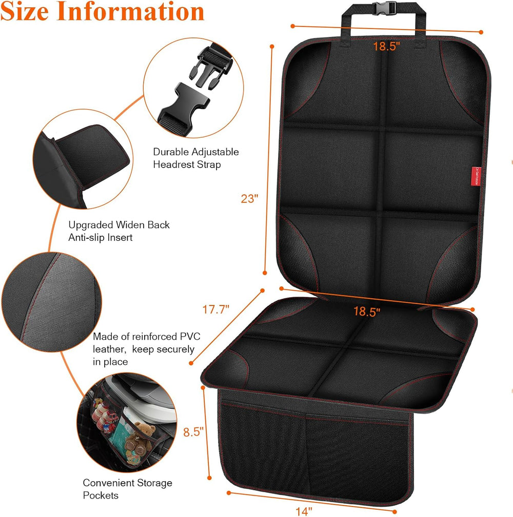 Car Seat Protector, 600D Oxford Car Seat Cover with Thickest Pad,Waterproof