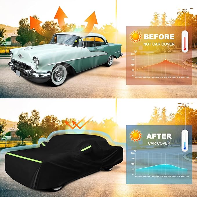 QUNSUNUS Waterproof Car Cover for Oldsmobile 88 1949-1958/1986-1999, Outdoor