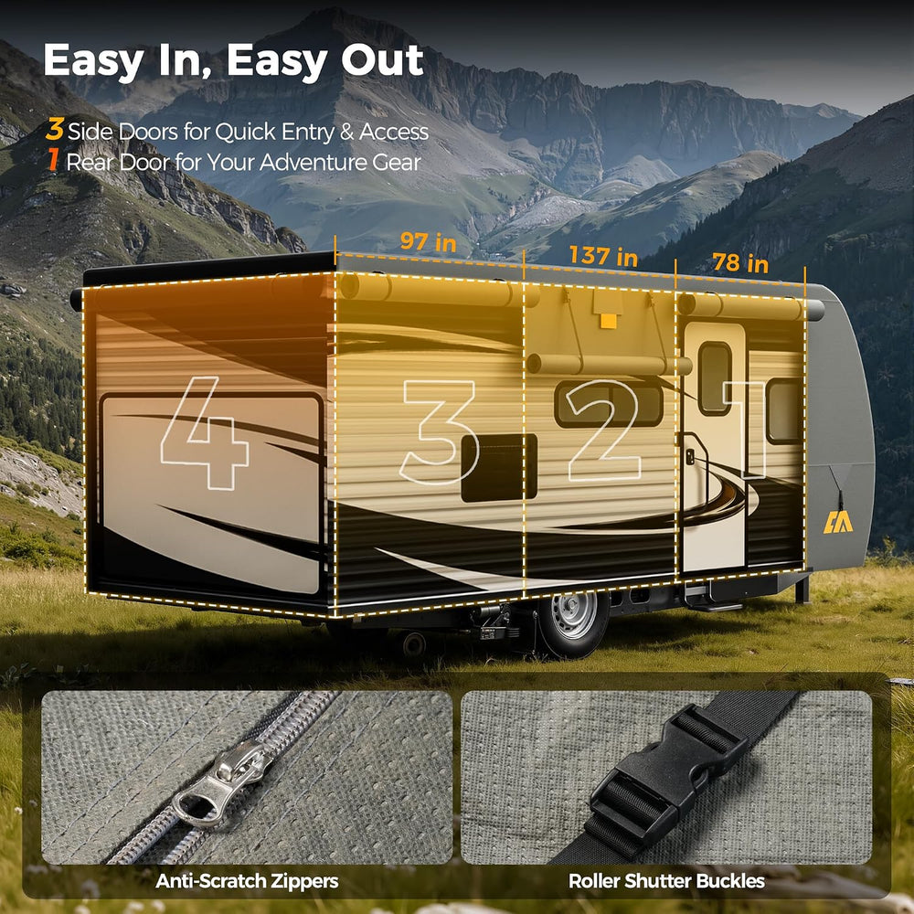 CAMMOO RV Cover for 27-30ft Travel Trailer