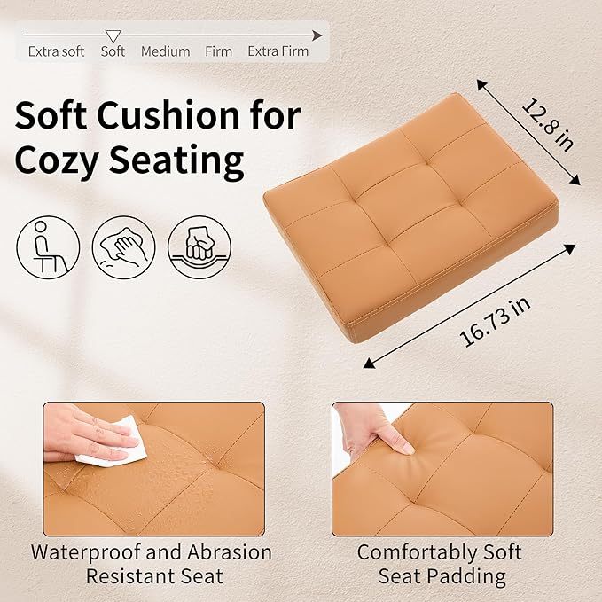 Rolling Stool Adjustable Height Multifunctional Nail Tattoo Vanity Massage Stool