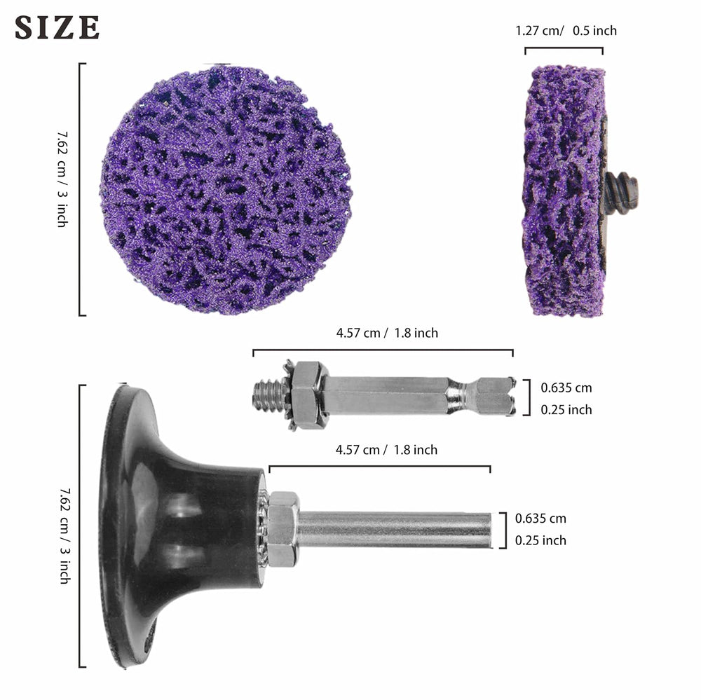 3" Quick Change Easy Strip Discs for Drill Die Grinder, air Grinders Att...