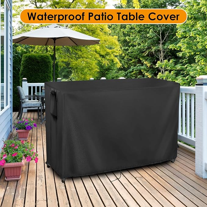 Kingling Outdoor Prep Table Covers, Waterproof Stainless Steel Table Cover
