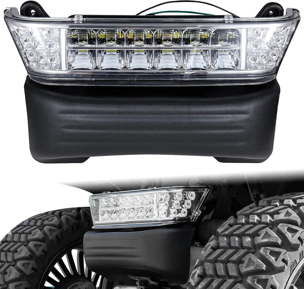 Golf Cart LED Headlight with Bumper for Club Car Precedent 2004-UP