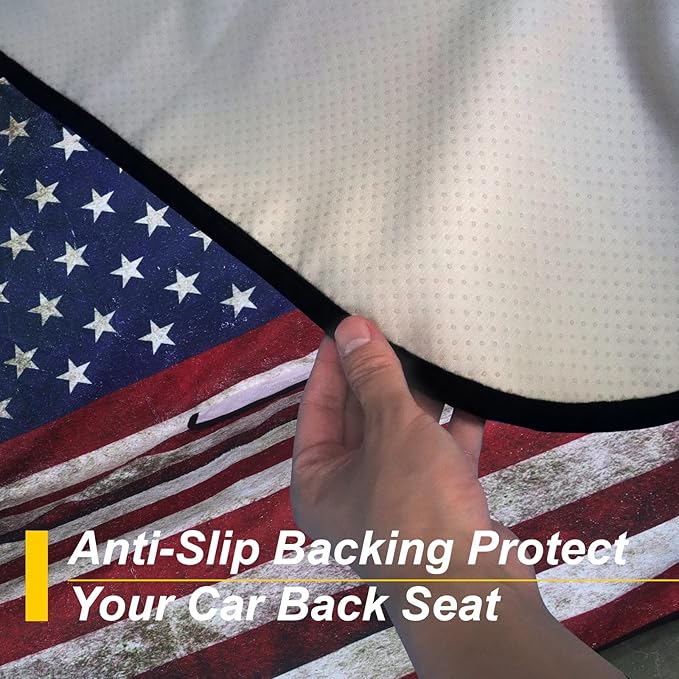 Back Seat Cover for Car Trucks Van SUV, Waterproof Rear Bench Towel Seat Covers