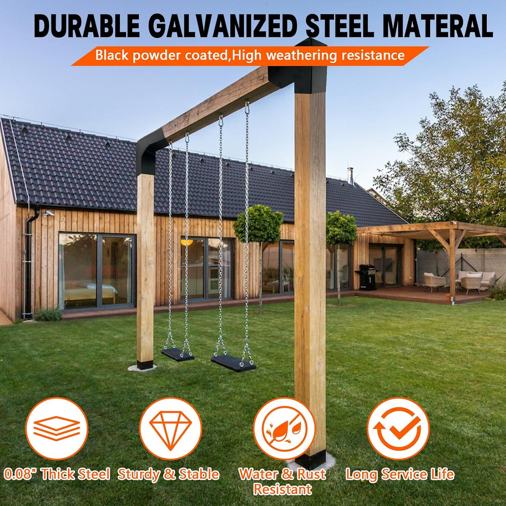 Pergola DIY Bracket Kits,2-Way L Shaped Corner Brackets for 4" x 4"...