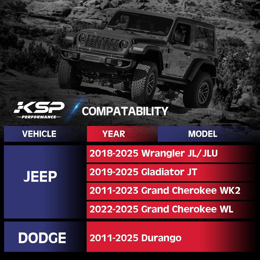 KSP 5x5 Wheel Spacers for Grand Cherokee 2011-2025, 1.5inch 5x127mm Hubcentri...