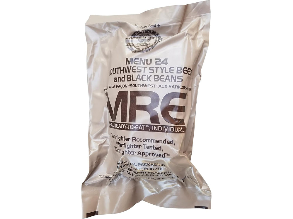 SW Beef & Beans MRE Meal - Ultimate 2018 Military Surplus, Jan 2018+