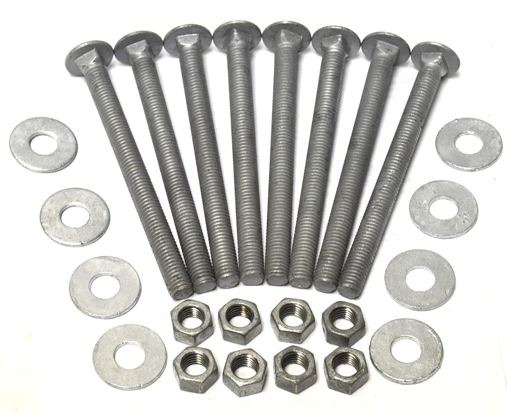 1/2" x 6" Galvanized Carriage Bolt Set (Pack of 8)
