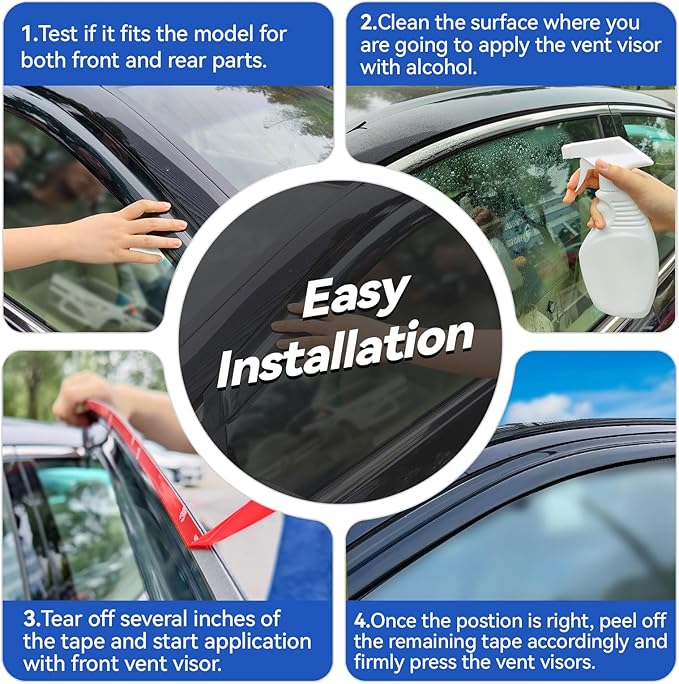 Window Visors Rain Guards for 2005 2006 2007 2008 2009 Chevy Equinox,