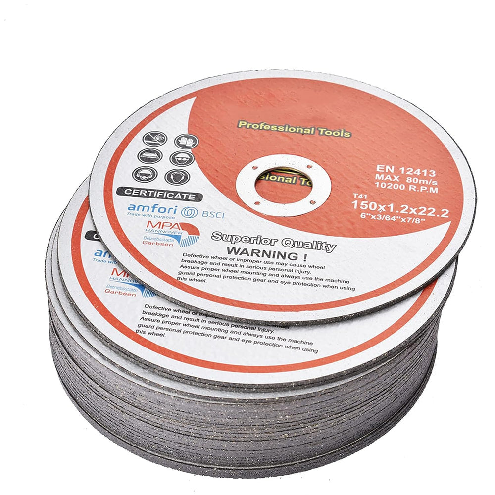 ALL-CARB 100 Pack 6 Inch x 0.045 Inch x 7/8 Inch Cutting Wheel Metal and Stai...