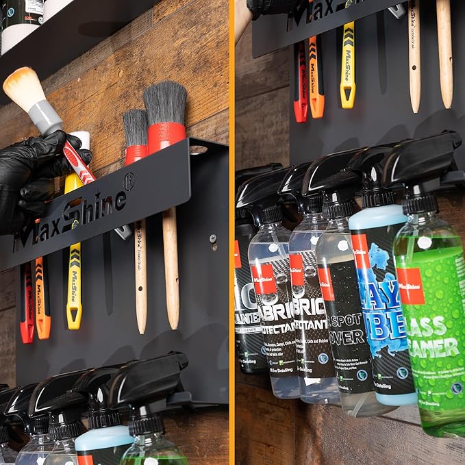 Maxshine Universal Detailing Brush & Spray Bottle Holder (2-Pack)