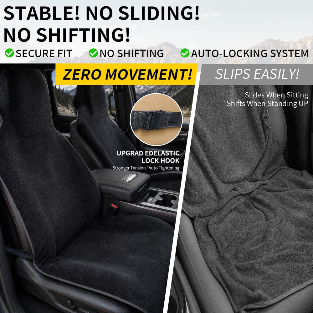 Car Seat Cover Towels Front Seats, Waterproof Sweat Car Seat Towel Protector ...