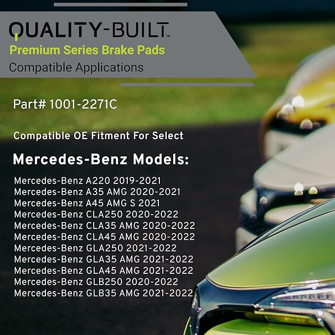 Premium Ceramic Rear Brake Pads Compatible