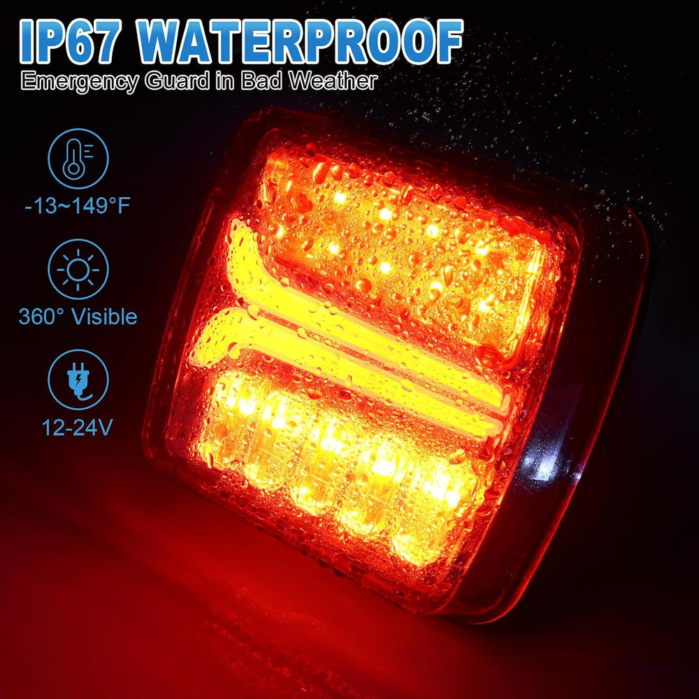 NeaLia CD033 Magnetic Wireless Trailer Lights, LED Tow Light Kit
