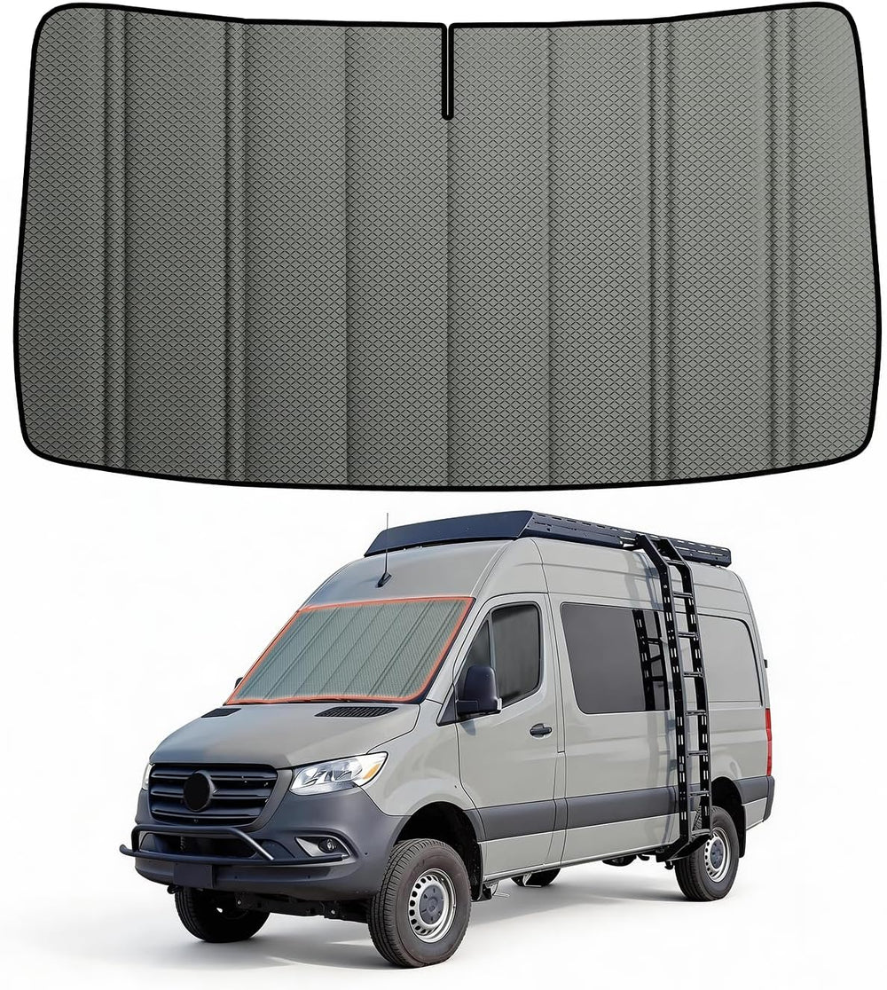 Windshield Cover for Mercedes-Benz Sprinter 2007-2026 NCV3/VS30, Insulated Bl...