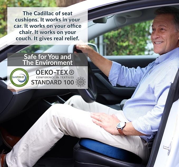 ComfiLife Gel Enhanced Seat Cushion – Office Chair Cushion – Non-Slip Gel &