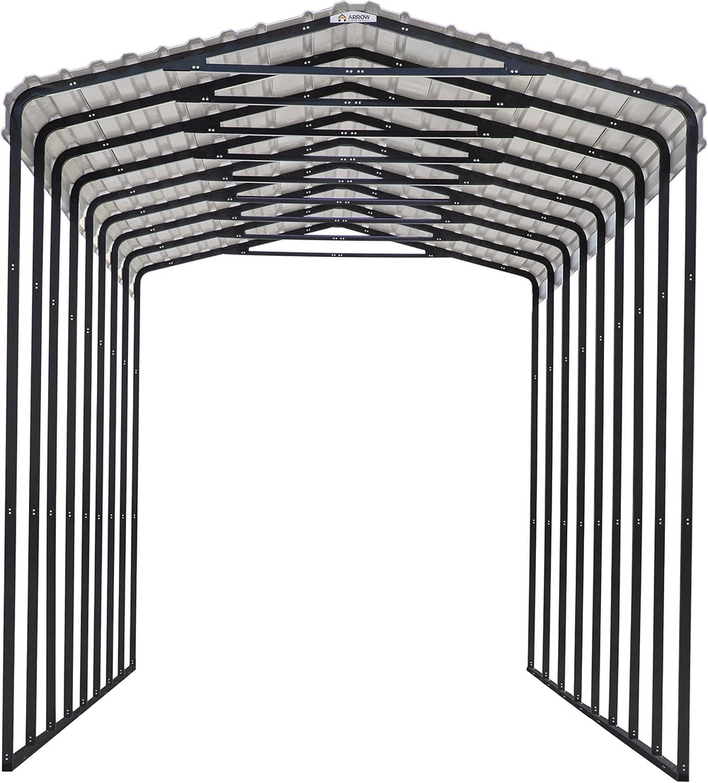 Arrow Carports Galvanized Steel Carport, RV Metal Carport Kit, 14' x 42