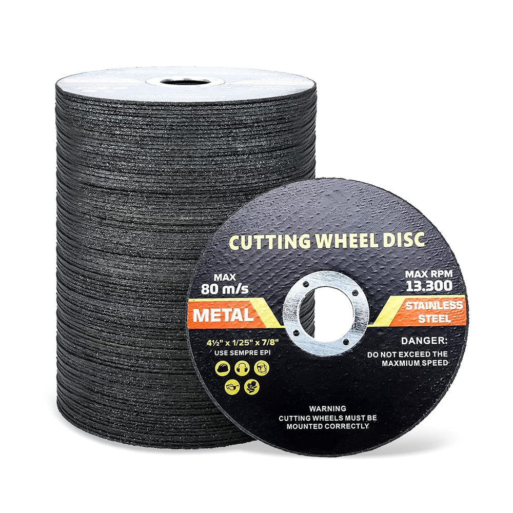 100 Pack 4-1/2 Inch Cutting Wheel, 4-1/2" x 7/8" Metal &Stainle...