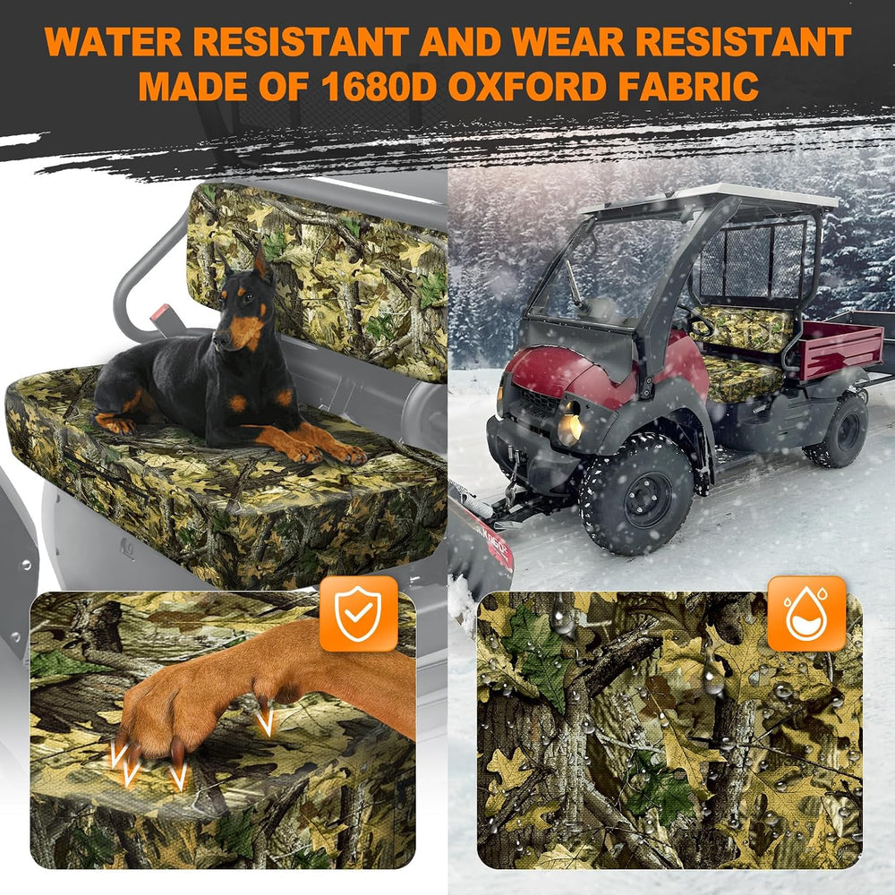 BORDAN UTV Waterproof Seat Cover for Kawasaki Mule 600 610 2005-2016 Mule SX ...