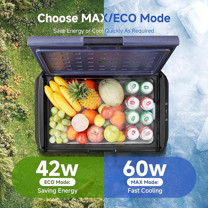 BODEGACOOLER 12v Car Refrigerator, 63QT IPX4 Waterproof Electric Cooler