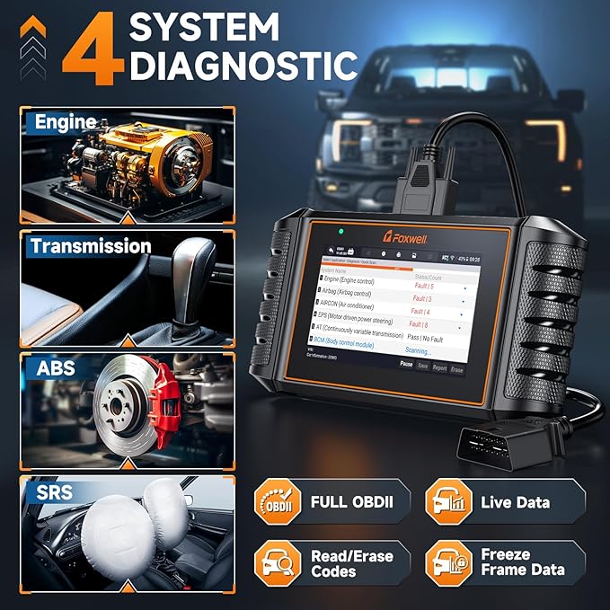 FOXWELL NT716 Bidirectional OBD2 Scanner – ABS, Transmission, Engine Scanner