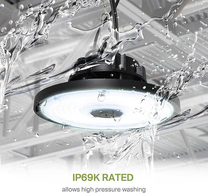 ASD LED High Bay UFO Light Fixture, Commercial Shop Lighting | Dimmable
