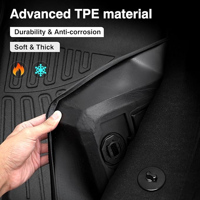 Powerty Floor Mats for 2024 2025 Chevrolet/Chevy Trax Accessories All Weather