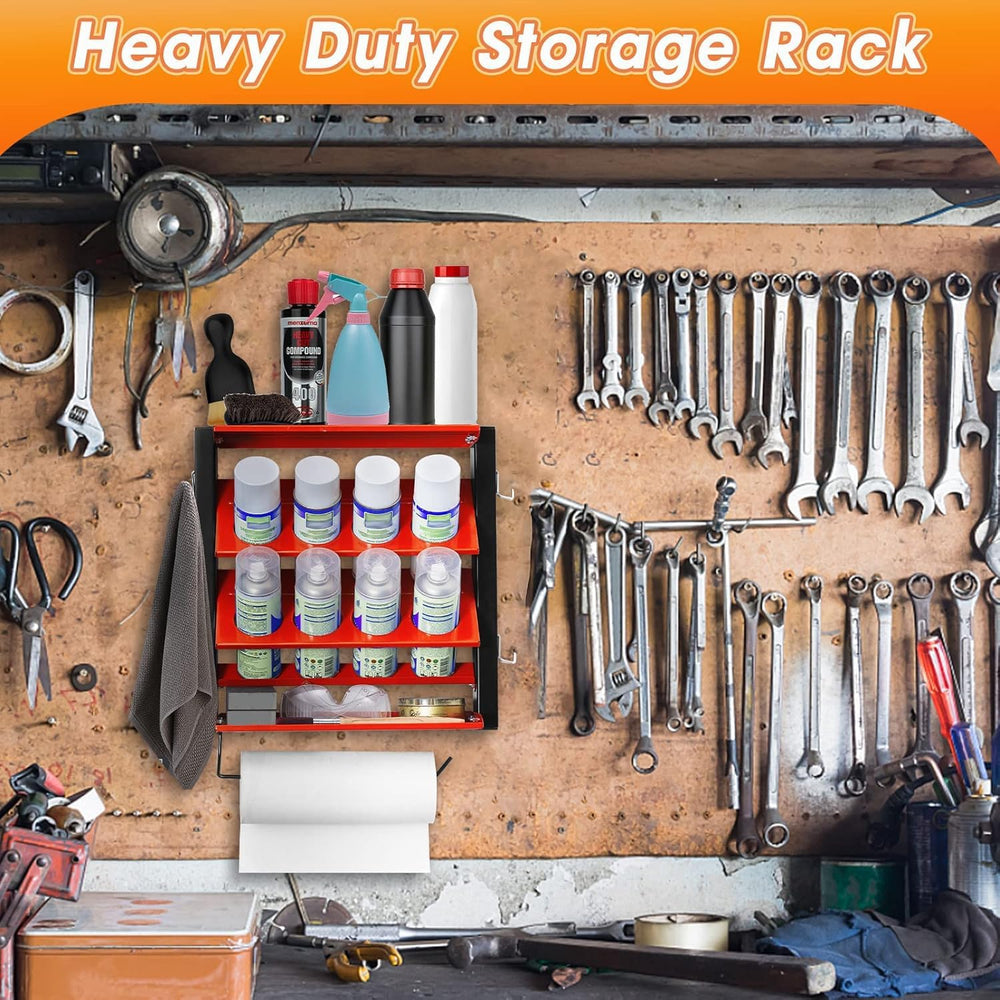 Ultrawall Spray Can Holder Rack, Steel Wall Mounted Spray Bottle Holder