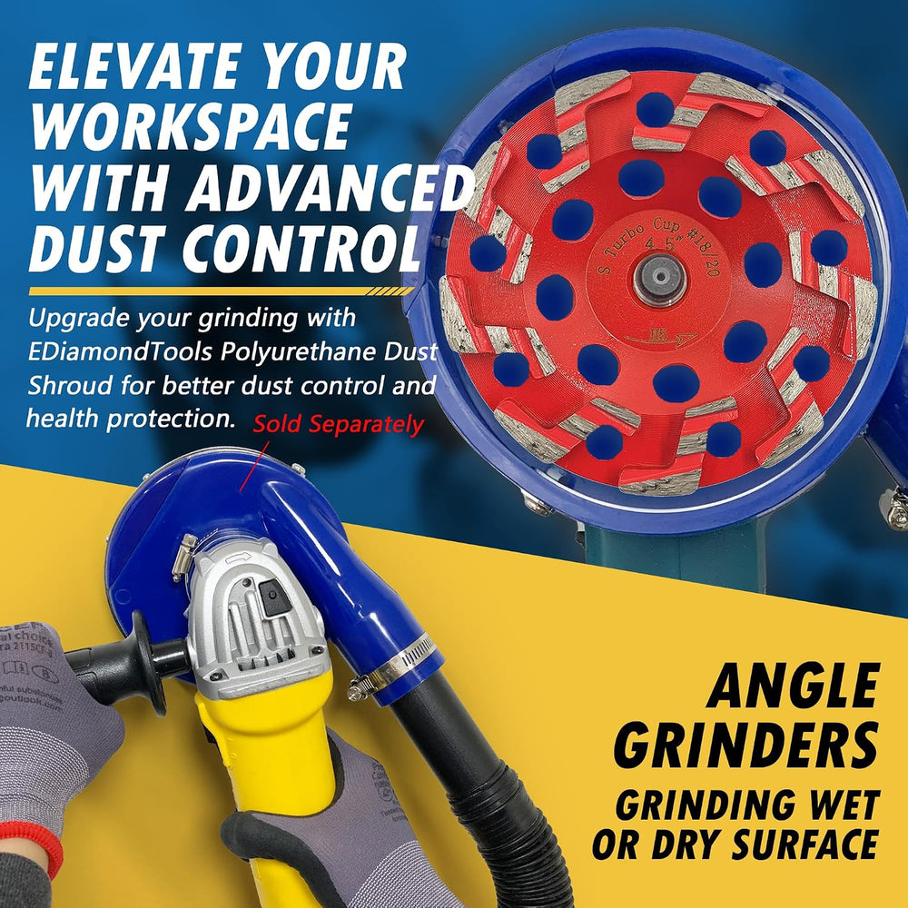 4.5" Diamond Grind Wheel S Seg Concrete & Coating 5/8"-11 Threa...