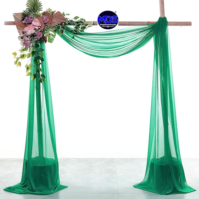MDS Halloween Chiffon Draping Fabric - 1 Panel, 30" Wide x 40ft Long - S...