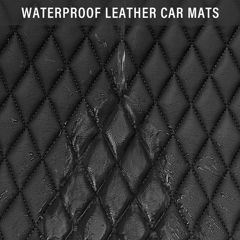 CAR PASS Bling Leather Car Mats Shining Diamond Floor Mats Sparkly Glitter Cr...