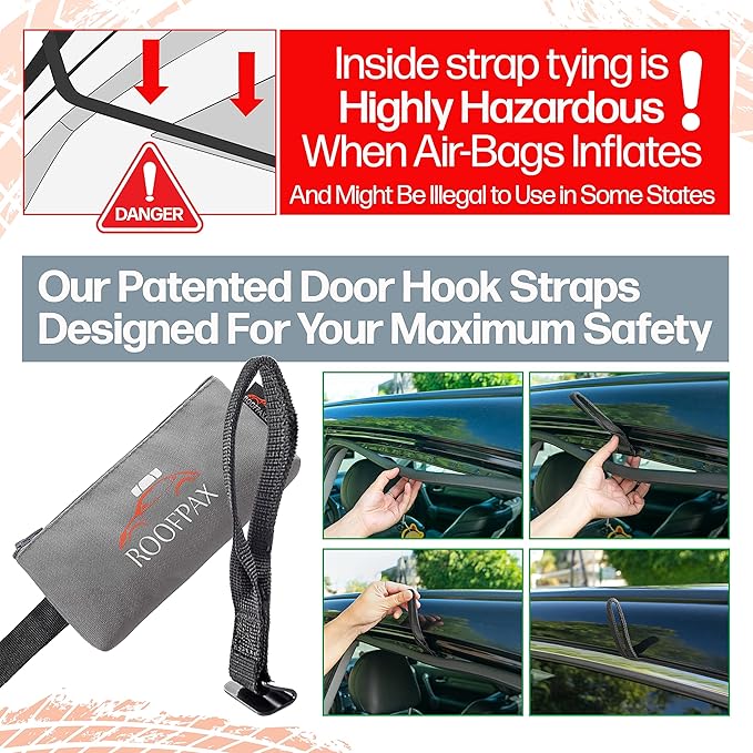 RoofPax Expandable 15/19 cft. Car Rooftop Cargo Carrier Bag Waterproof Storage