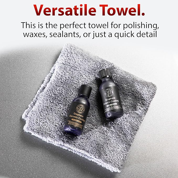 Adam's Borderless Grey Microfiber Towel (6pk)
