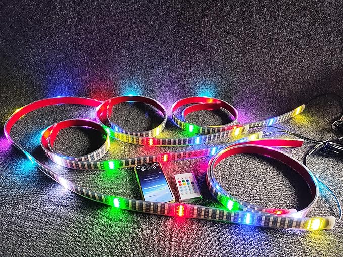 3PCS 4FT Quad Row Brightest Chasing Dream Color LED Light Strips